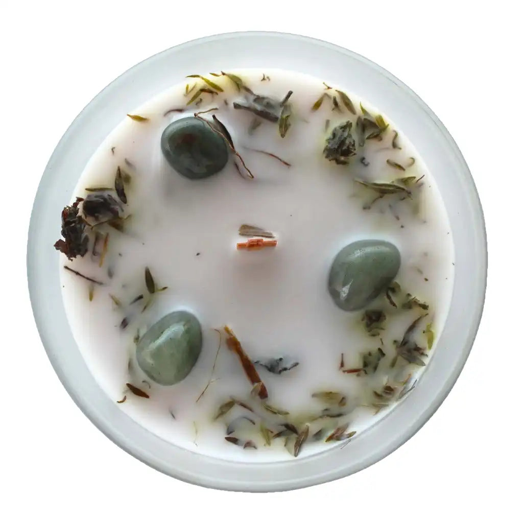 Emmy Jane Handmade Botanical Gemstone Candles - Wood Wick Long Burning Home & Garden > Decor > Home Fragrances > Candles > Gemstone Candles > Organic Wood Wick Candles emmy-jane-boutique.myshopify.com