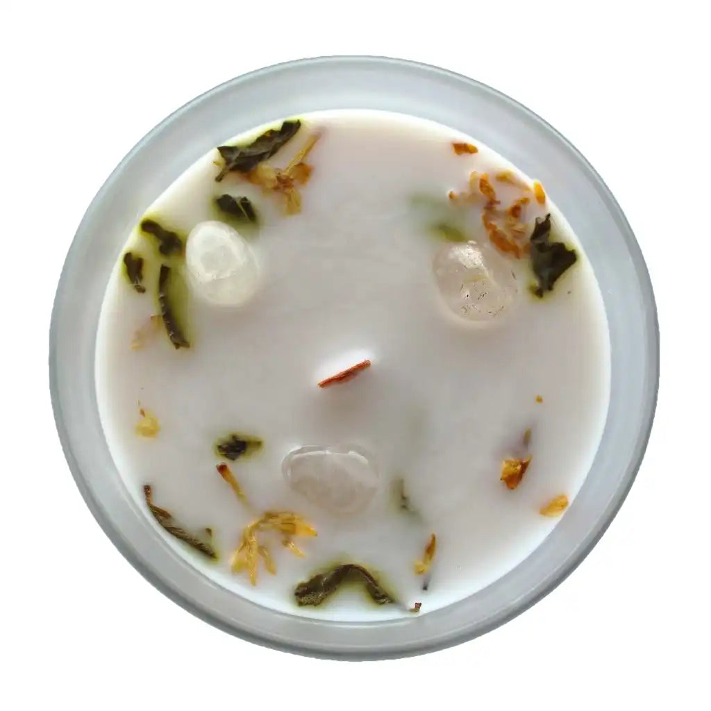 Emmy Jane Handmade Botanical Gemstone Candles - Wood Wick Long Burning Home & Garden > Decor > Home Fragrances > Candles > Gemstone Candles > Organic Wood Wick Candles emmy-jane-boutique.myshopify.com