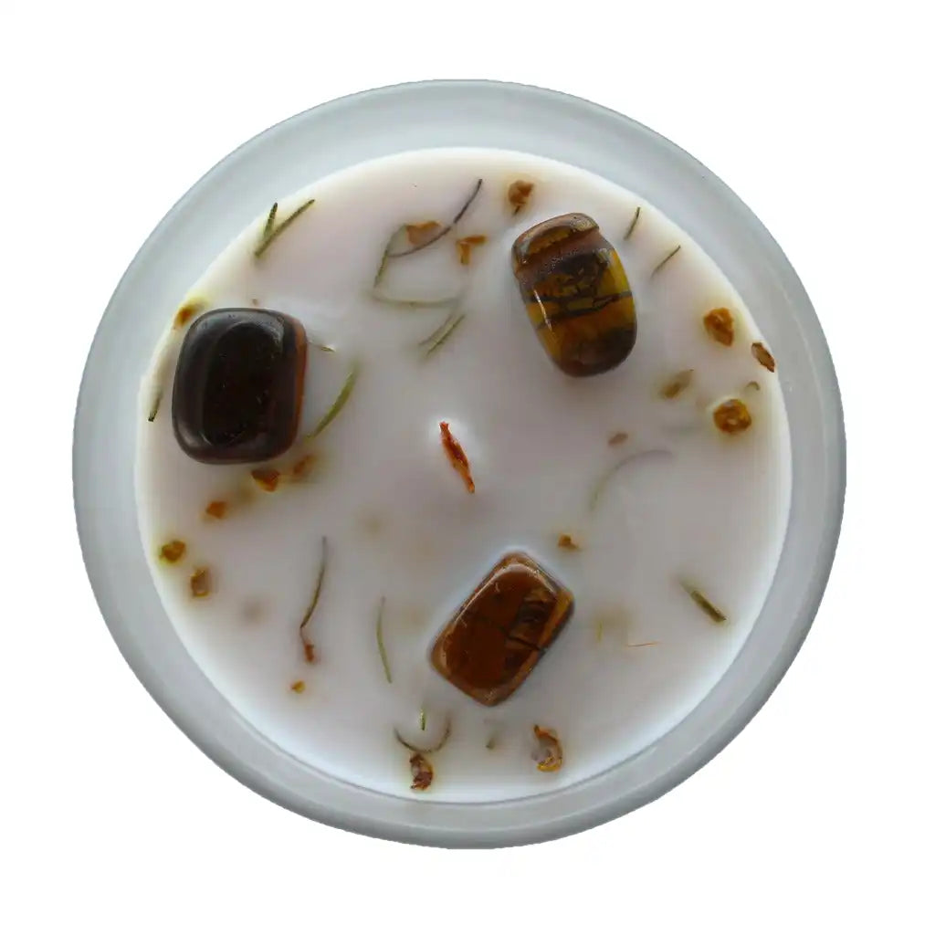 Emmy Jane Handmade Botanical Gemstone Candles - Wood Wick Long Burning Home & Garden > Decor > Home Fragrances > Candles > Gemstone Candles > Organic Wood Wick Candles emmy-jane-boutique.myshopify.com