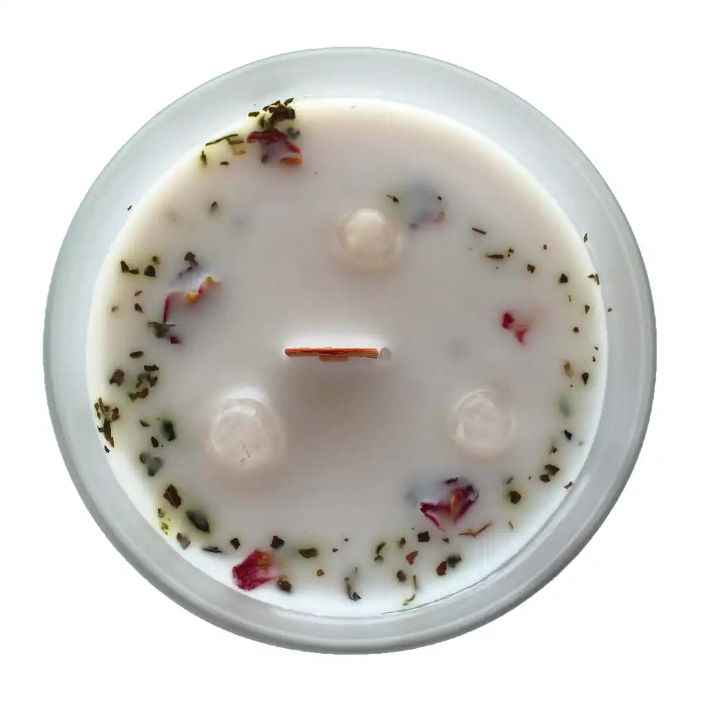 Emmy Jane Handmade Botanical Gemstone Candles - Wood Wick Long Burning Home & Garden > Decor > Home Fragrances > Candles > Gemstone Candles > Organic Wood Wick Candles emmy-jane-boutique.myshopify.com