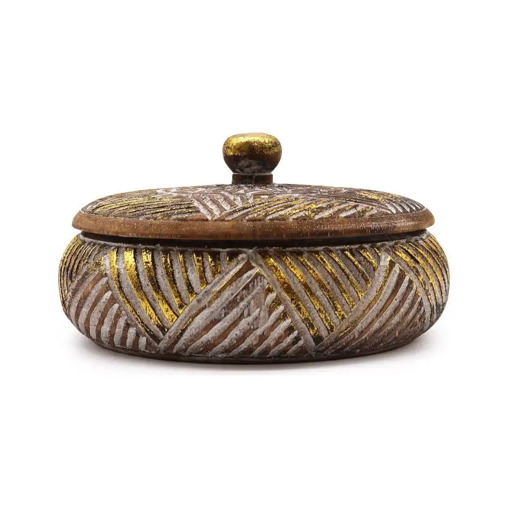 Emmy Jane Wooden Trinket Dish Jar Tray with Lid - Handmade & Fairly Traded Home & Garden > Household Supplies > Storage & Organisation > Household Storage Containers > Decorative Wooden Storage Jars emmy-jane-boutique.myshopify.com