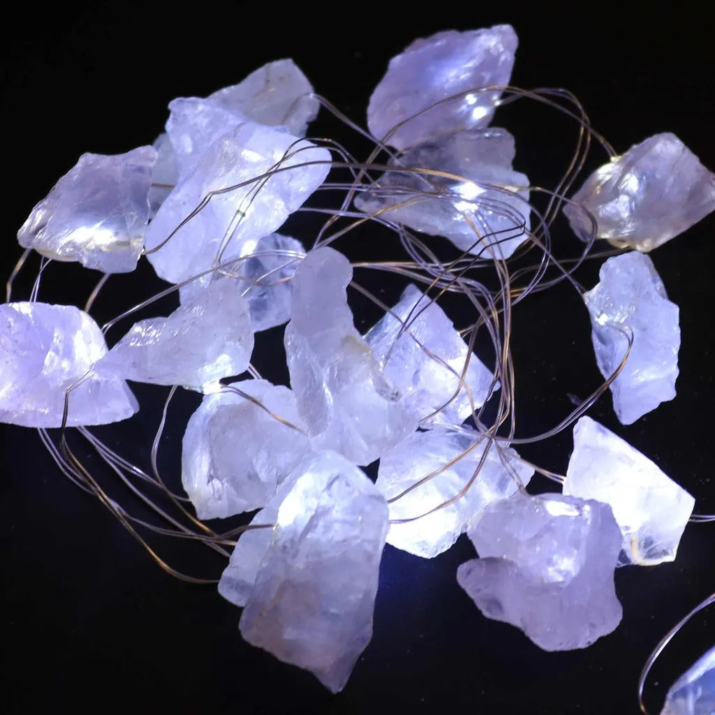 Ancient Wisdom Gemstone Lights - Crystal Fairy Lights - Quartz Jade Amethyst & Celestite Home & Garden > Lighting > Light Ropes & Strings > Gemstone Lights emmy-jane-boutique.myshopify.com
