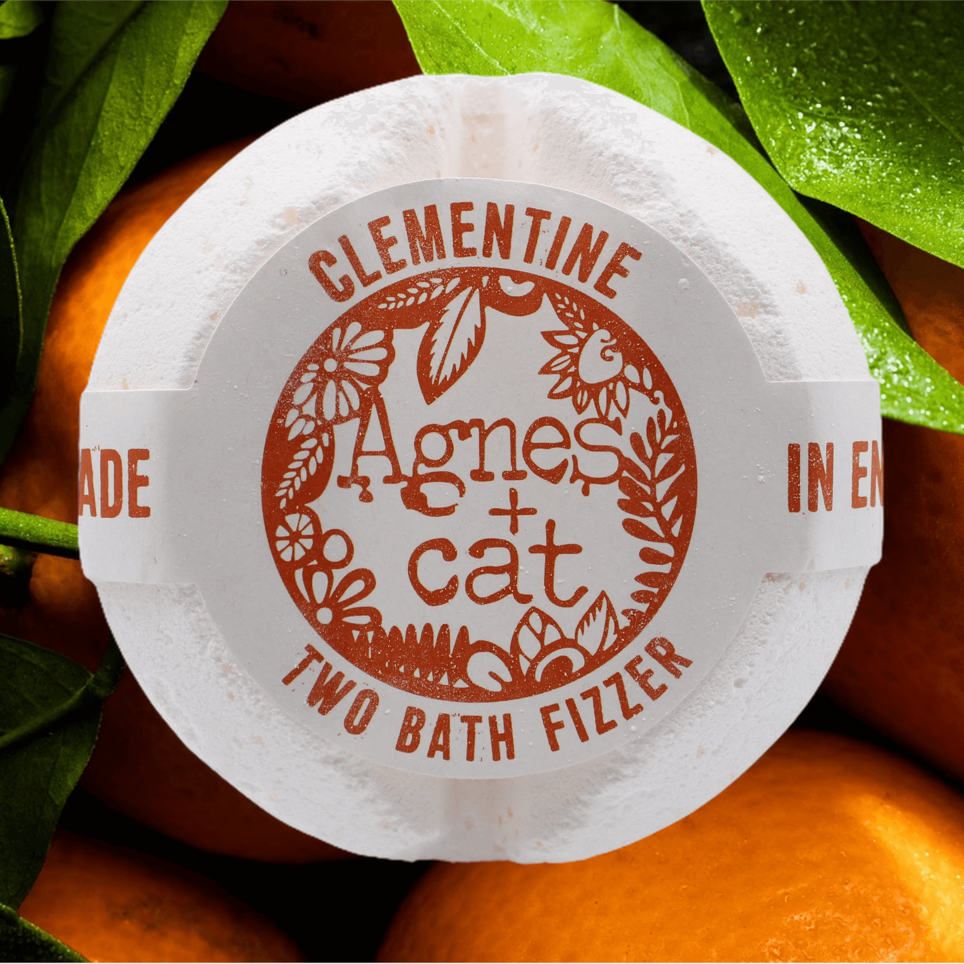 Bath Bomb Fizzers - Agnes & Cat - UK Made - Vegan Bath Soak