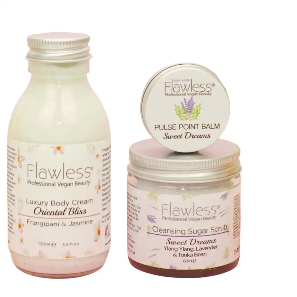 Flawless Botanical Pampering Gift Box Set - Vegan & Plastic-Free Health & Beauty > Personal Care > Cosmetics > Bath & Body Gift Sets emmy-jane-boutique.myshopify.com