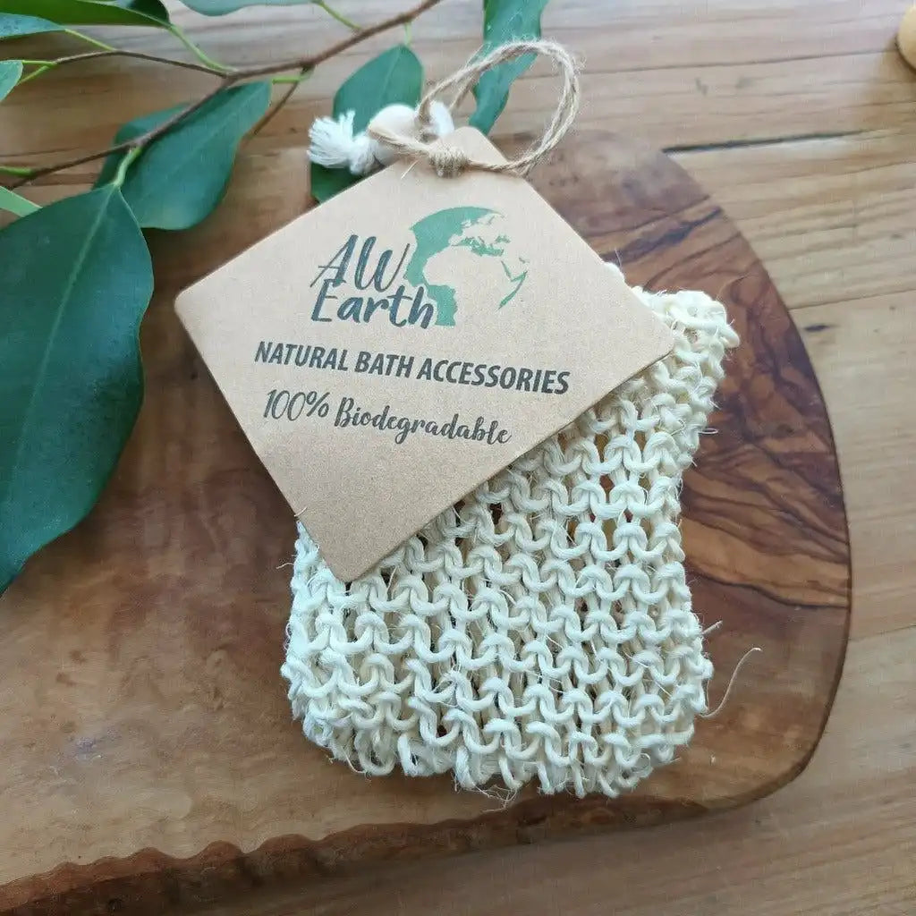 AW Earth Soap Bags - Natural Biodegradable Soap Bags - Sisal Bamboo or Jute Health & Beauty > Personal Care > Cosmetics > Bath & Body > Bar Soap > Soap Bags > Eco-Friendly Soap Bags emmy-jane-boutique.myshopify.com