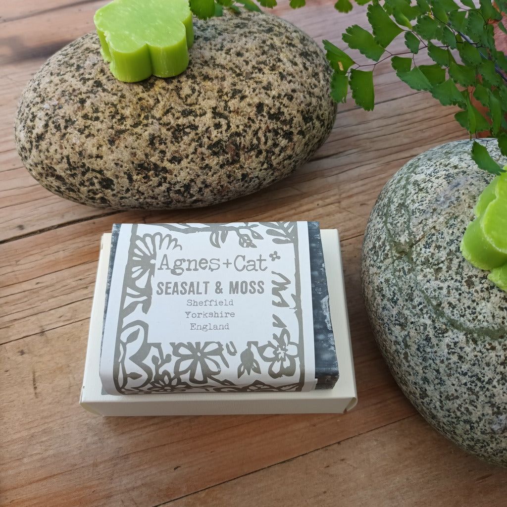 Agnes & Cat - Eco-Friendly Natural Relaxing Bath & Body Gift Set - Sea Salt & Moss