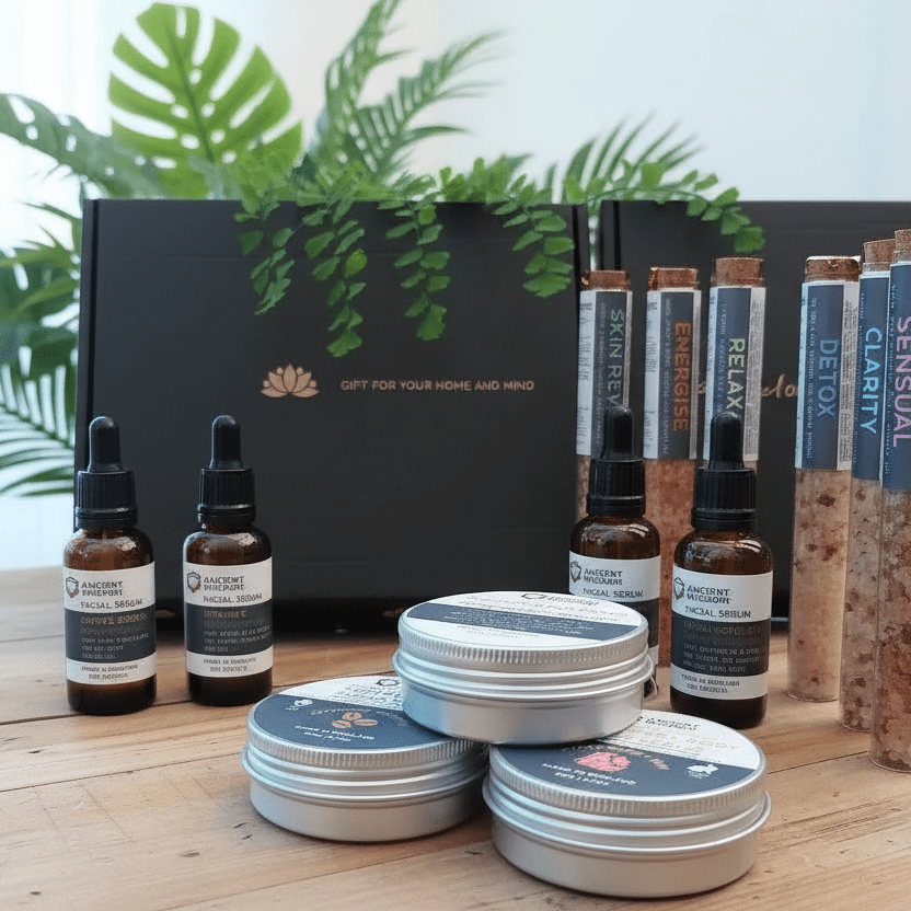 Natural Gift Set - Self-Care Kit - Mindfulness & Serenity - Luxury Home Spa Set