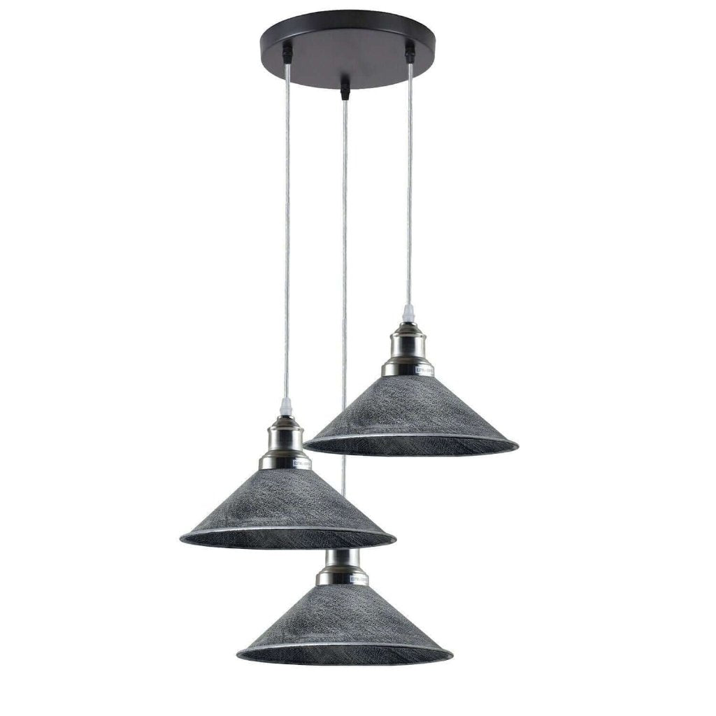 3 Cluster Pendant Light Industrial Vintage Hanging Lamp Loft Indoor Chandelier~1302-14