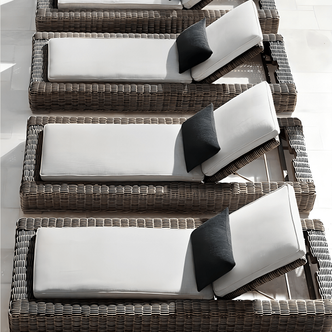 outdoor sun lounger