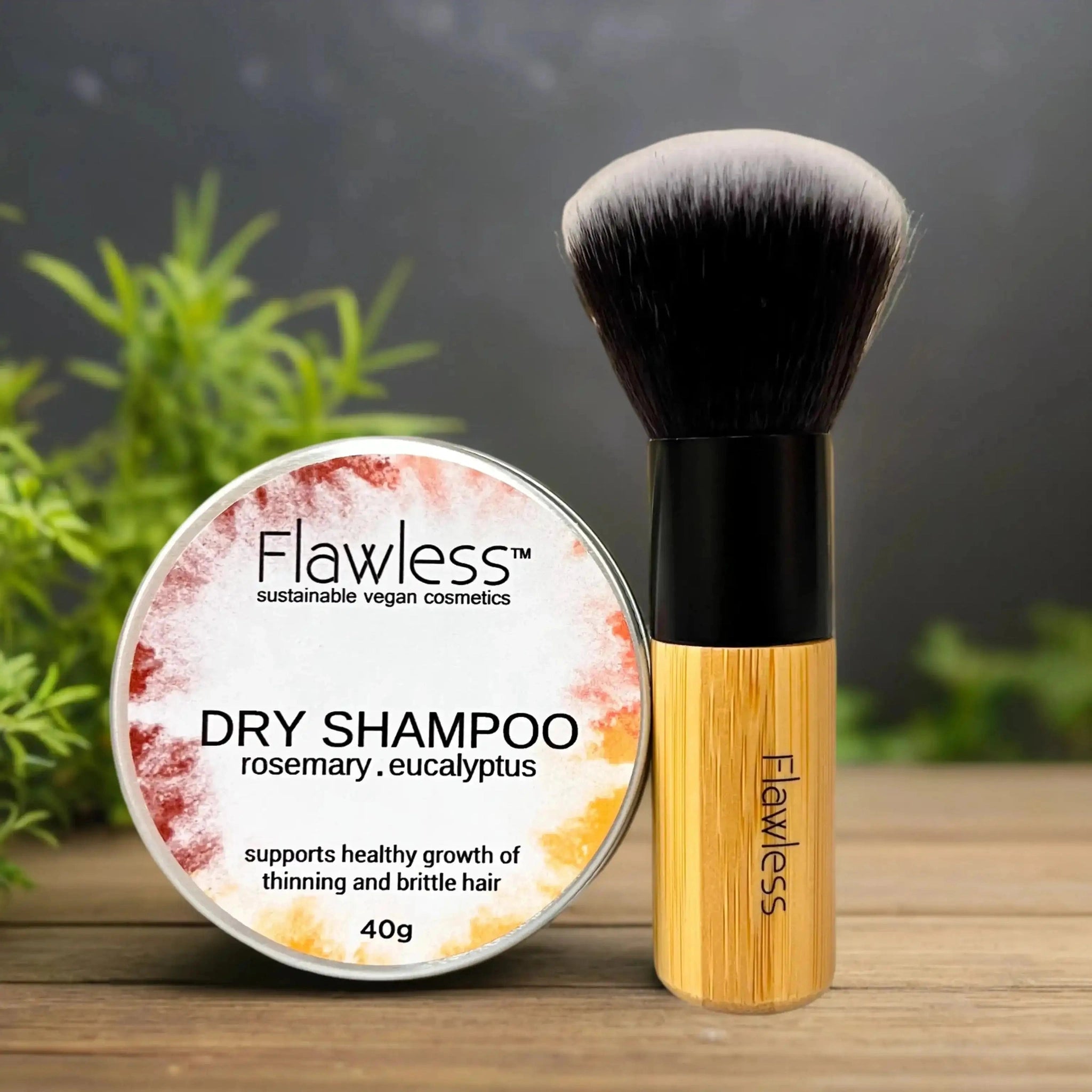 Flawless Dry Shampoo Rosemary & Eucalyptus - Plastic Free Cruelty Free Health & Beauty > Personal Care > Hair Care > Shampoo & Conditioner > Shampoo > Eco Friendly Shampoo > Plastic-free Shampoo > Dry Shampoo Rosemary and Eucalyptus emmy-jane-boutique.myshopify.com