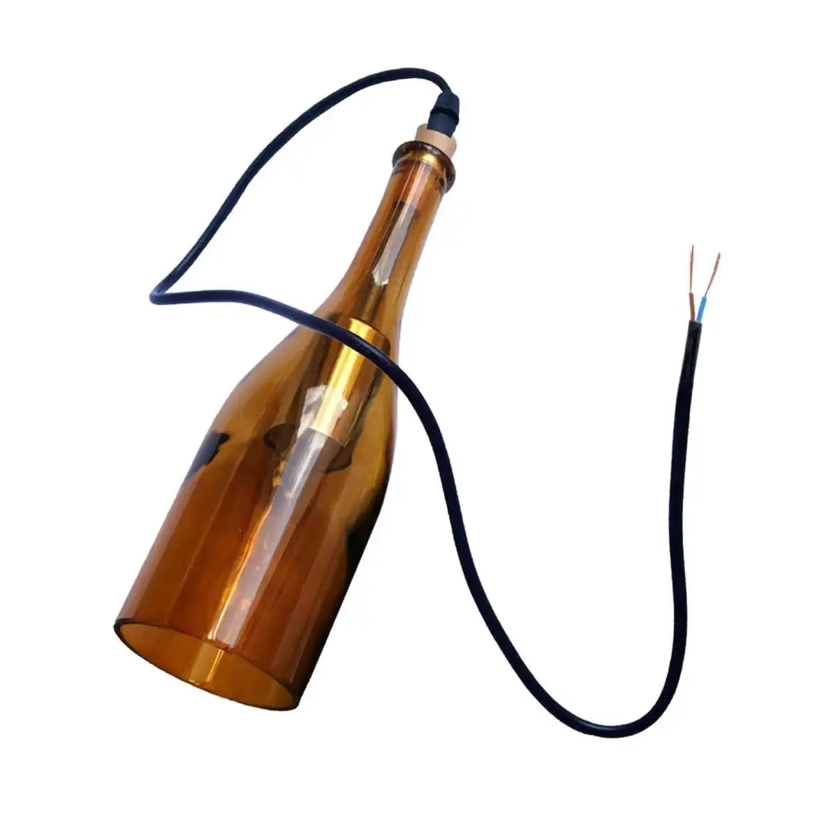 LEDSone Industrial Wine Bottle Cluster Pendant Light - 3 Glass Lampshade Home & Garden > Lighting > Lighting Fixtures > Ceiling Light Fixtures > Ceiling Lights > Pendant Lights > Glass Bottle Lights emmy-jane-boutique.myshopify.com