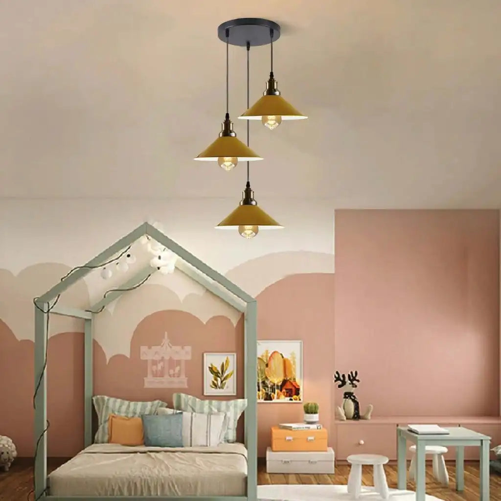 LEDSone Pendant Light Industrial Vintage Hanging Lamp - 3 Cluster Ceiling Light Home & Garden > Lighting > Lighting Fixtures > Ceiling Light Fixtures emmy-jane-boutique.myshopify.com