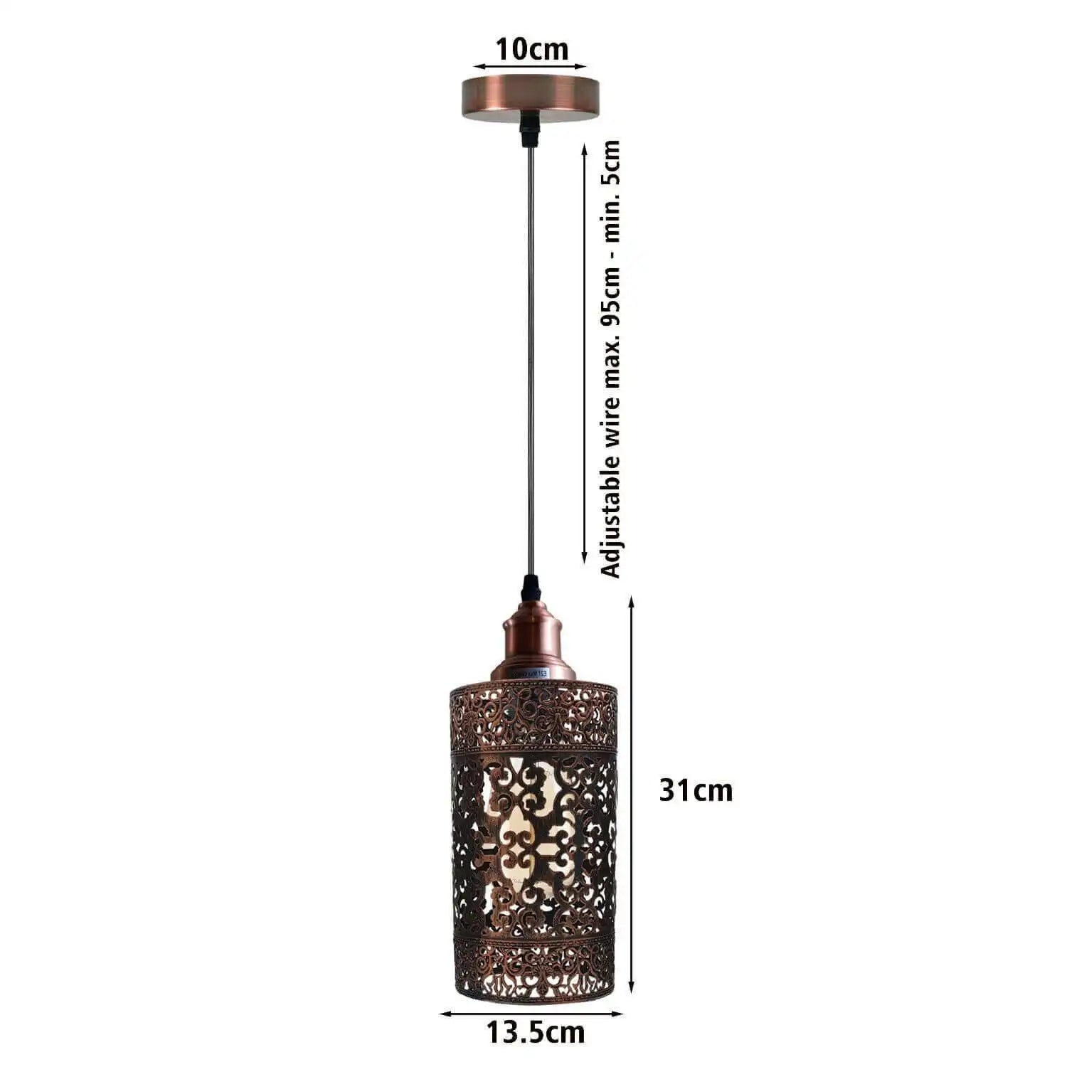 LEDSone Modern Metal Cage Pendant Light with Adjustable Cable Home & Garden > Lighting > Lighting Fixtures > Ceiling Light Fixtures > Ceiling Lights > Metal Ceiling Lights > Pendant Lights emmy-jane-boutique.myshopify.com