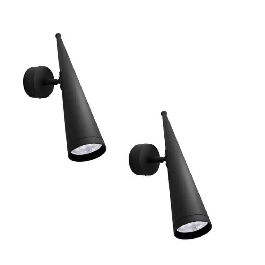 LEDSone Modern Black LED GU10 Wall Lamp with Cone Shade Home & Garden > Lighting > Lighting Fixtures > Wall Light Fixtures > Black Metal Wall Lights emmy-jane-boutique.myshopify.com