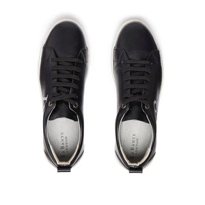 LB Black Apple Leather Sneakers for Women-2