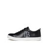LB Black Apple Leather Sneakers for Women-0