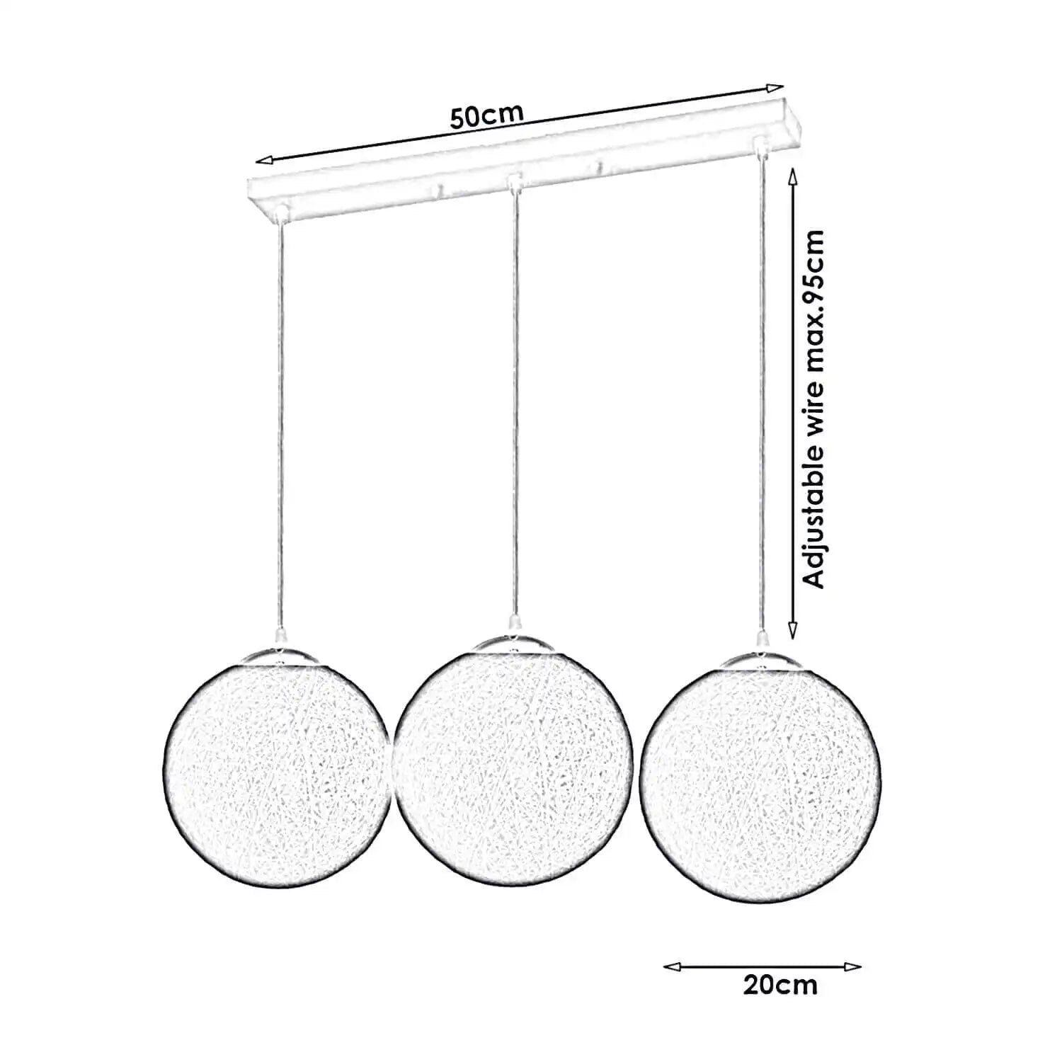 LEDSone 3-Head Red Bamboo Wicker Pendant Lights Home & Garden > Lighting > Lighting Fixtures > Ceiling Light Fixtures > Bamboo Ceiling Lights > Red Ceiling Lights > Pendant Lights > Bamboo Lights emmy-jane-boutique.myshopify.com