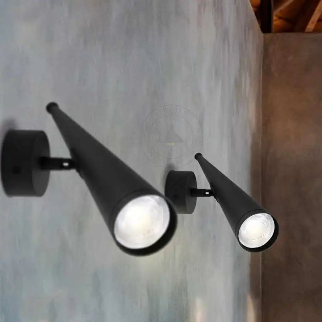 LEDSone Modern Black LED GU10 Wall Lamp with Cone Shade Home & Garden > Lighting > Lighting Fixtures > Wall Light Fixtures > Black Metal Wall Lights emmy-jane-boutique.myshopify.com