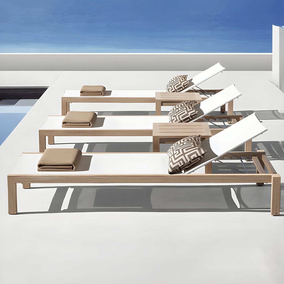 rattan sun lounger