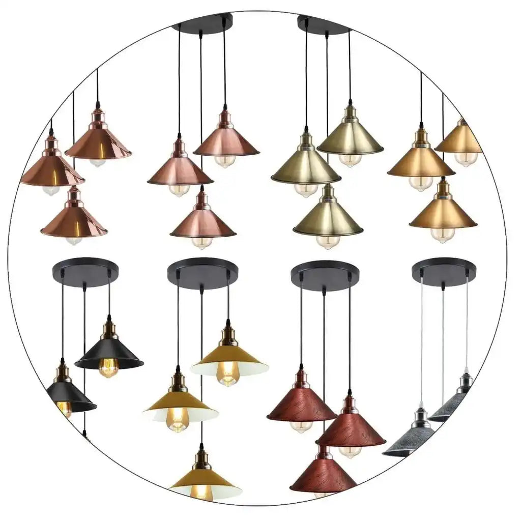 LEDSone Pendant Light Industrial Vintage Hanging Lamp - 3 Cluster Ceiling Light Home & Garden > Lighting > Lighting Fixtures > Ceiling Light Fixtures emmy-jane-boutique.myshopify.com