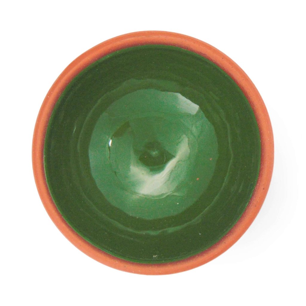 Handmade Ceramic Bowl Moroccan Green 8cm-3