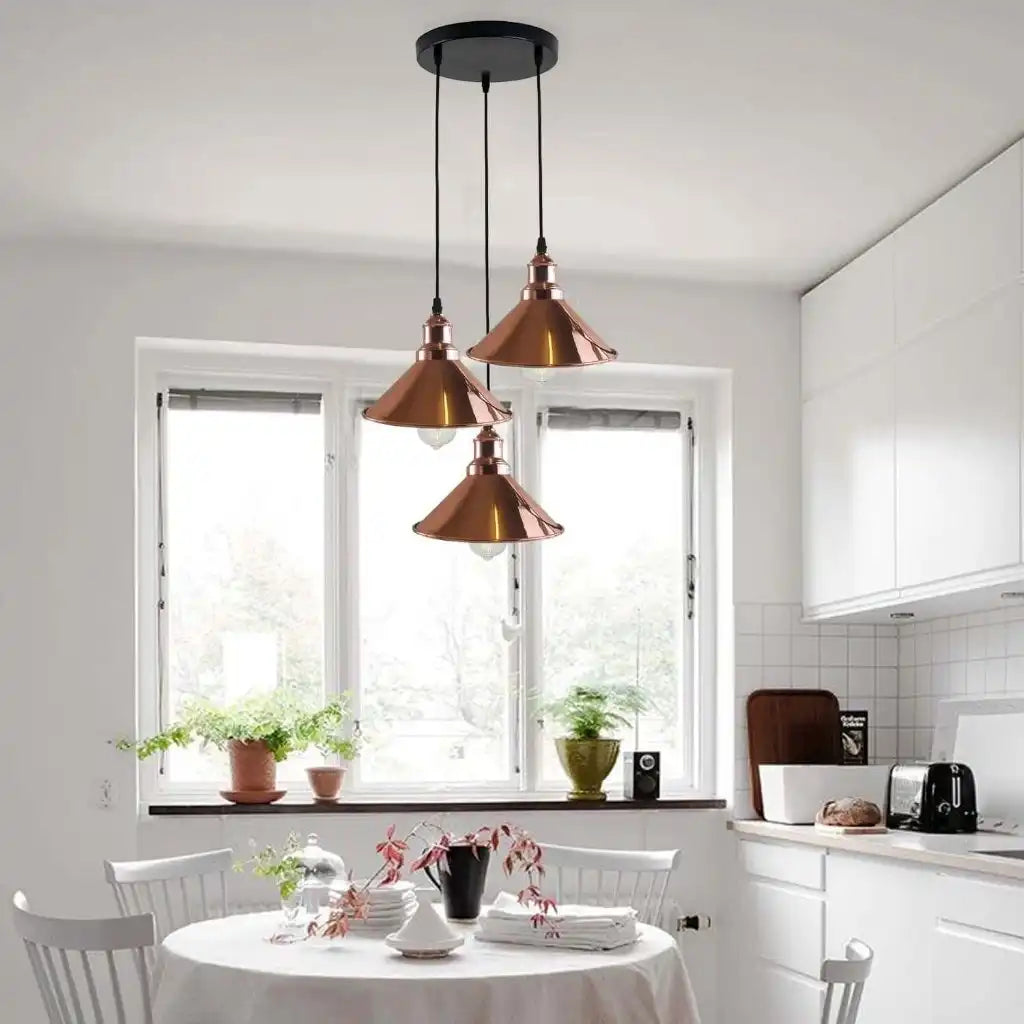 LEDSone Pendant Light Industrial Vintage Hanging Lamp - 3 Cluster Ceiling Light Home & Garden > Lighting > Lighting Fixtures > Ceiling Light Fixtures emmy-jane-boutique.myshopify.com