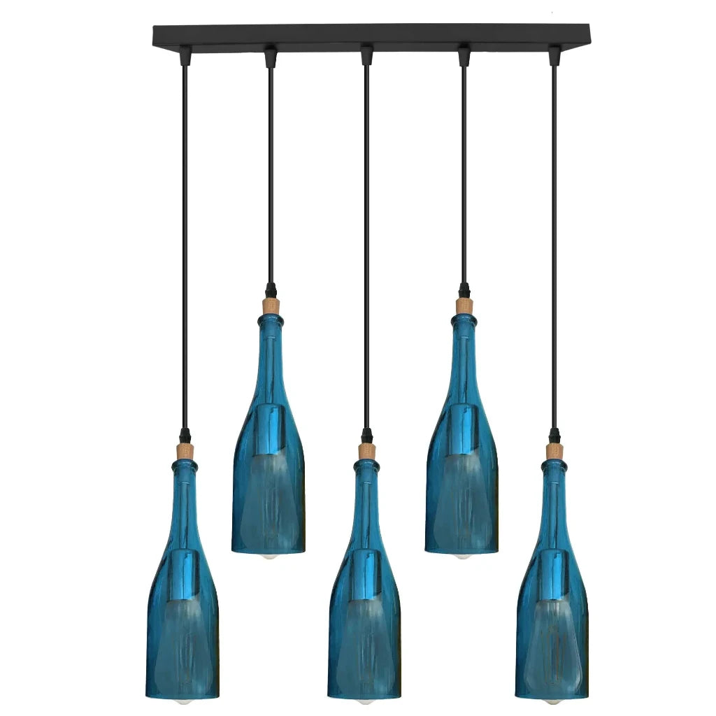 E27 Ceiling Loft Wine Bottle Pendant Light Chandeliers~2205-9