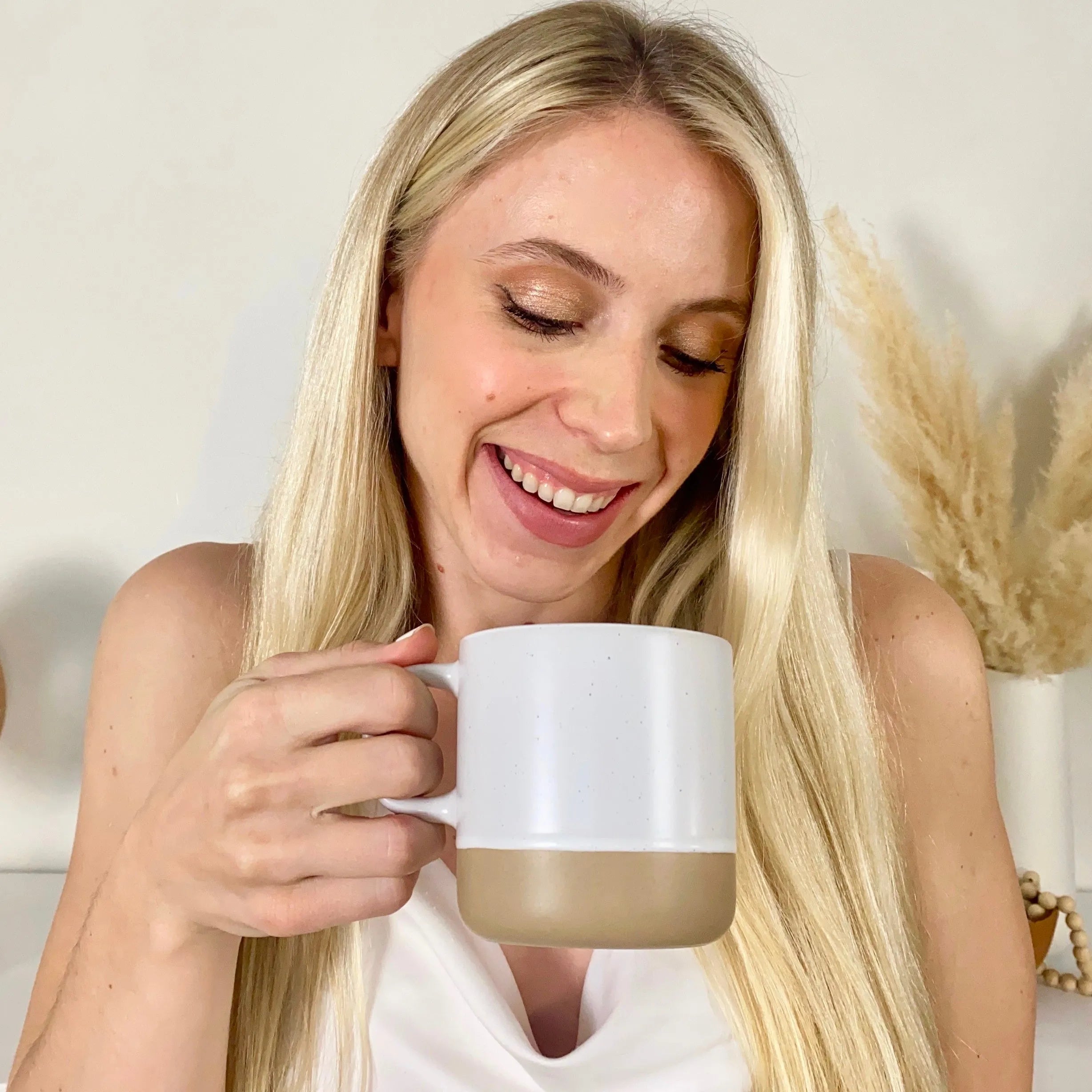 Mogarden Ceramic Coffee Mug White Speckled Stoneware 355ml 4-Pack Mug emmy-jane-boutique.myshopify.com