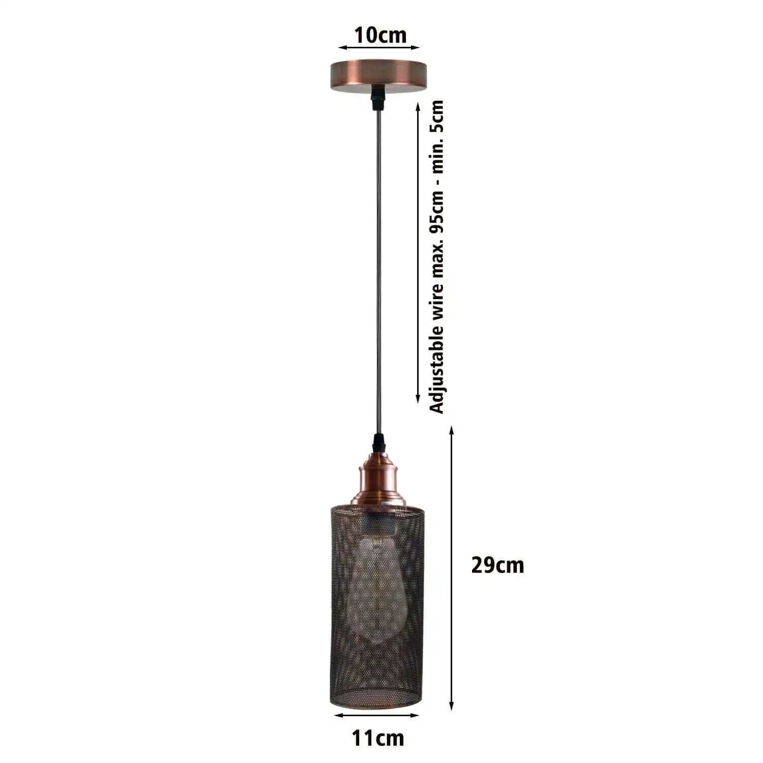 LEDSone Modern Metal Cage Pendant Light with Adjustable Cable Home & Garden > Lighting > Lighting Fixtures > Ceiling Light Fixtures > Ceiling Lights > Metal Ceiling Lights > Pendant Lights emmy-jane-boutique.myshopify.com