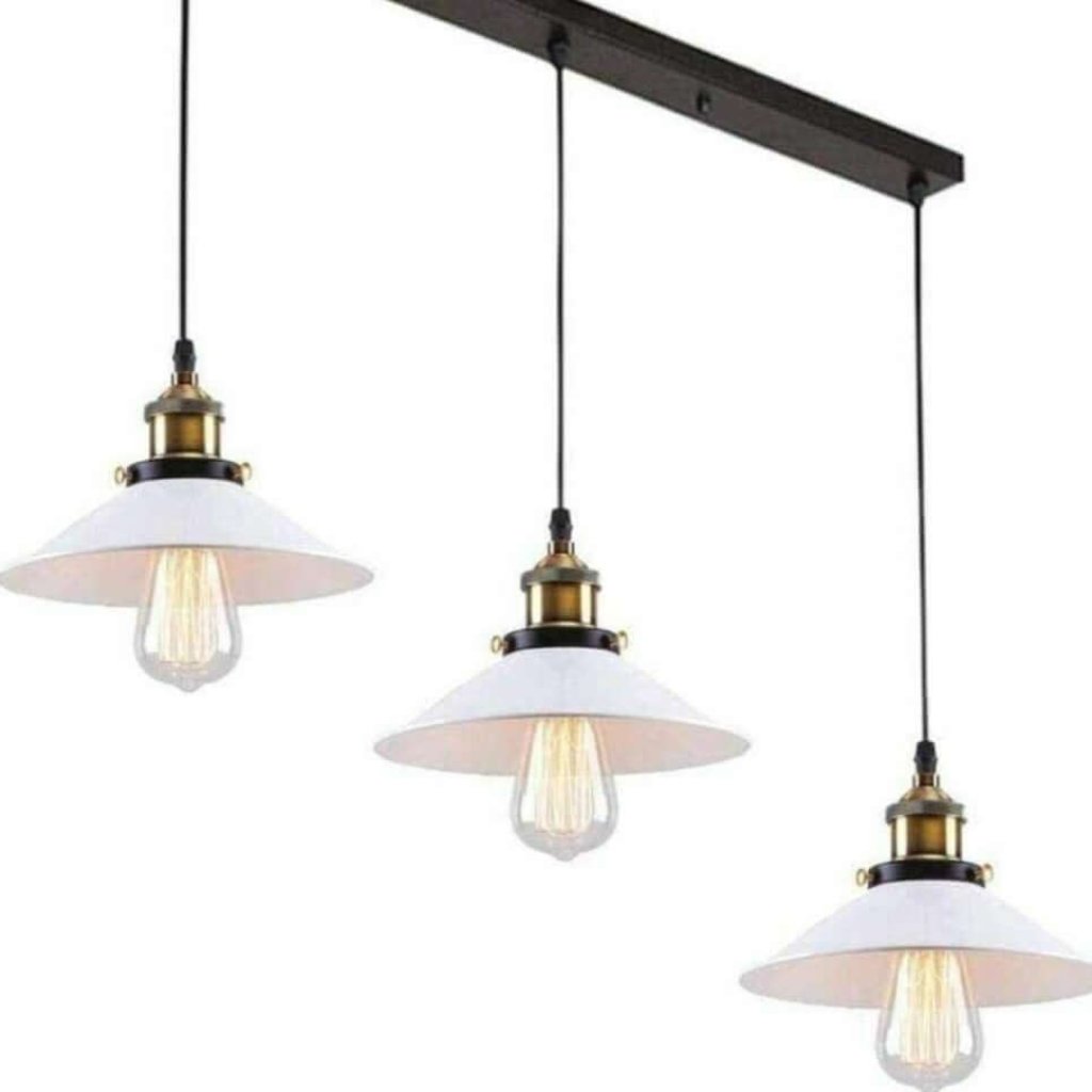 Industrial Pendant Light with 3 Heads Cone Style Chandelier ~1301-11