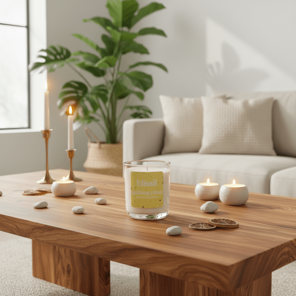 Uplifting Citrus – Lemon, Lime & Jasmine 220g Soy Candle