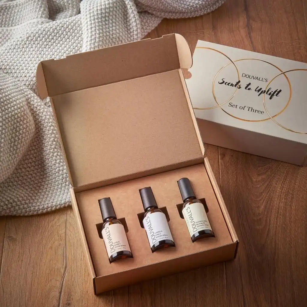 Douvalls Beauty Shower Spray - Scents to Uplift - Natural Room Spray Gift set Home & Garden > Decor > Home Fragrances > Fragrance Oil > Natural Room Spray Gift Sets emmy-jane-boutique.myshopify.com