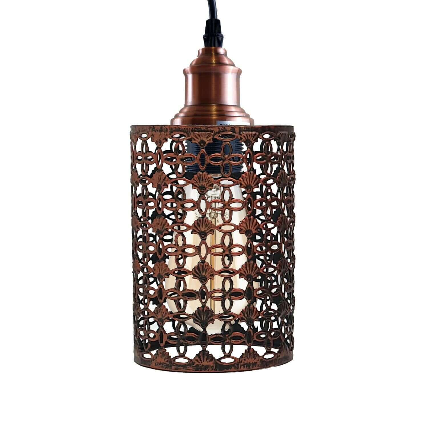 Modern Metal Cage Ceiling Lamp Shade Pendant Light with 95cm Adjustable Cable~1308-1