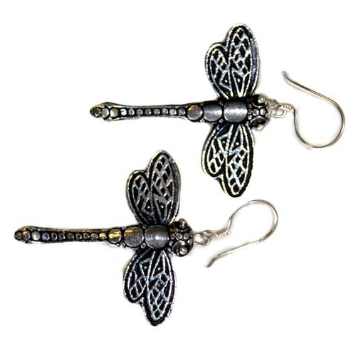 Emmy Jane Boutique Silver Earrings - Dragonflies -925 Sterling Silver - Made in Thailand