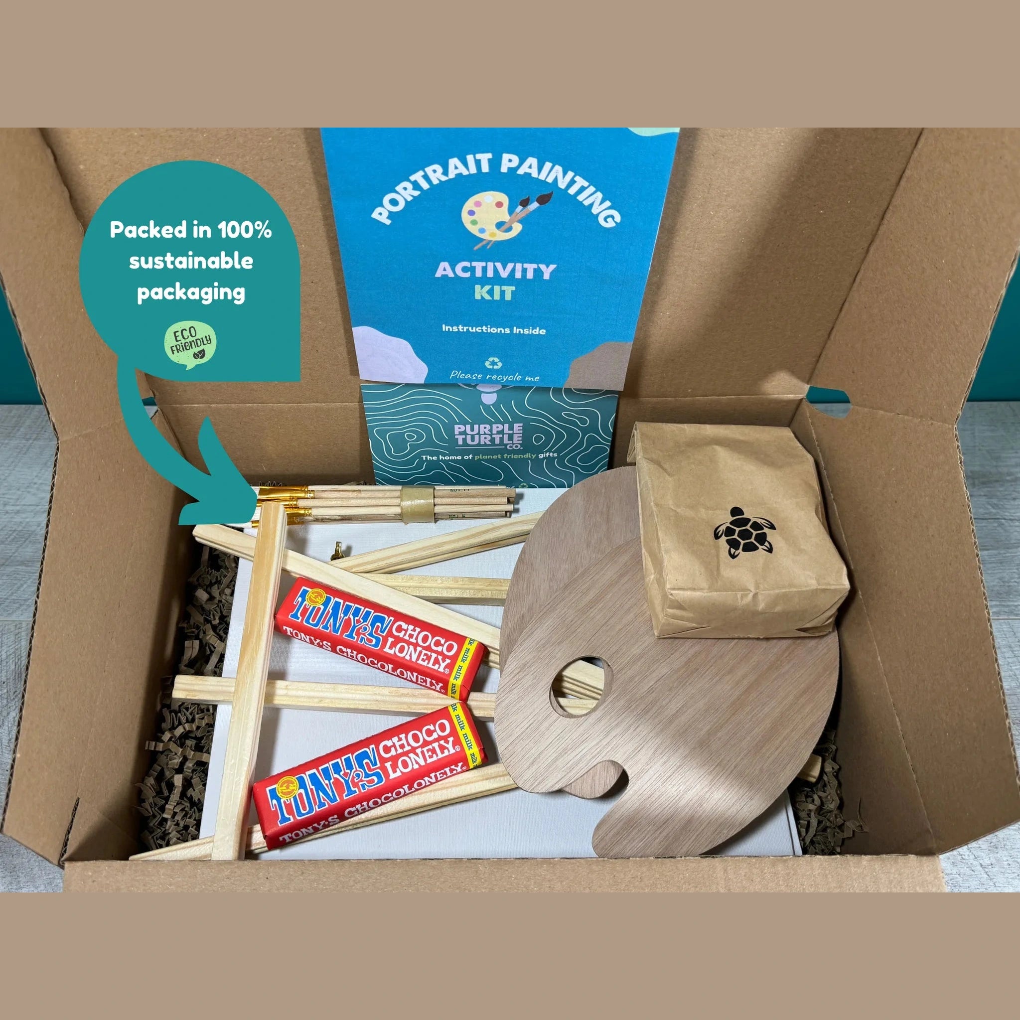 canvas painting kit with box