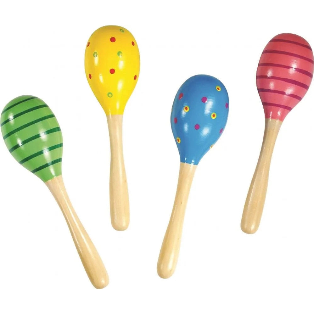 Curious Minds Children's 19cm Colourful Patterned Wooden Maraca Musical Toy Toys & Games > Toys > Musical Toys emmy-jane-boutique.myshopify.com