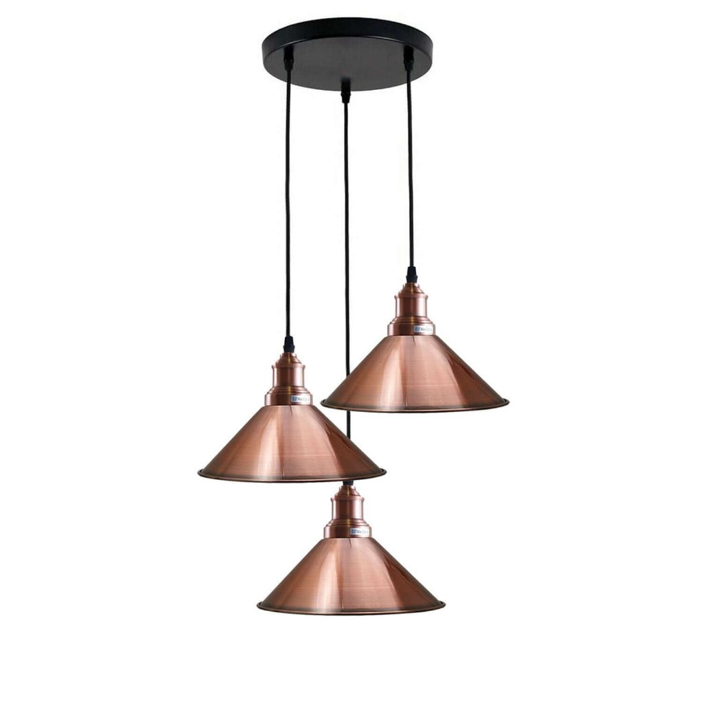 3 Cluster Pendant Light Industrial Vintage Hanging Lamp Loft Indoor Chandelier~1302-19