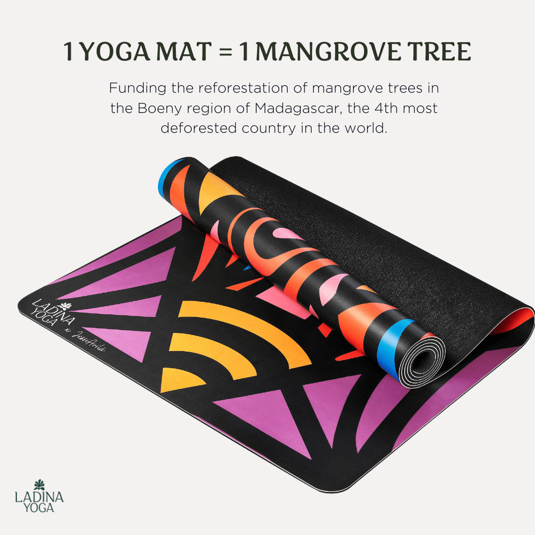 Courbe D'Energy Sustainable Yoga Mat | Ladina Yoga