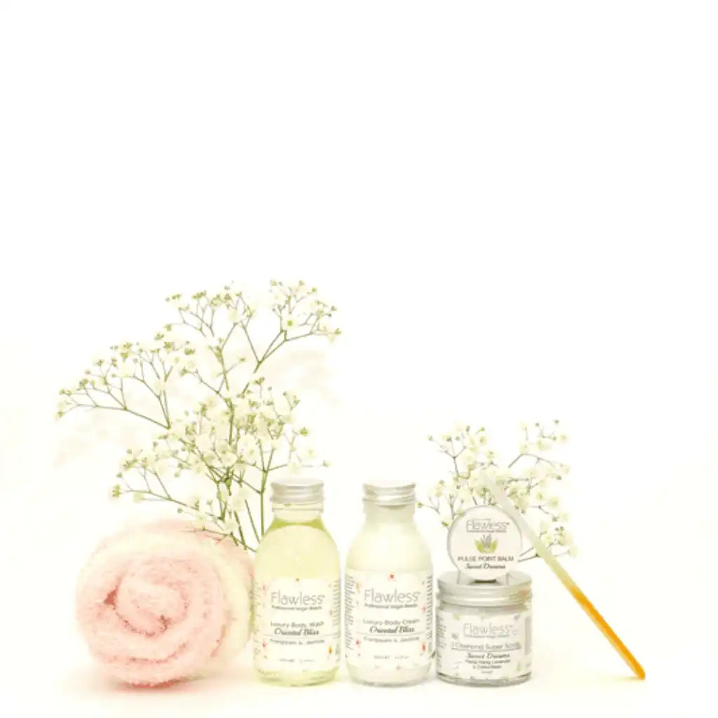 Flawless Botanical Pampering Gift Box Set - Vegan & Plastic-Free Health & Beauty > Personal Care > Cosmetics > Bath & Body Gift Sets emmy-jane-boutique.myshopify.com
