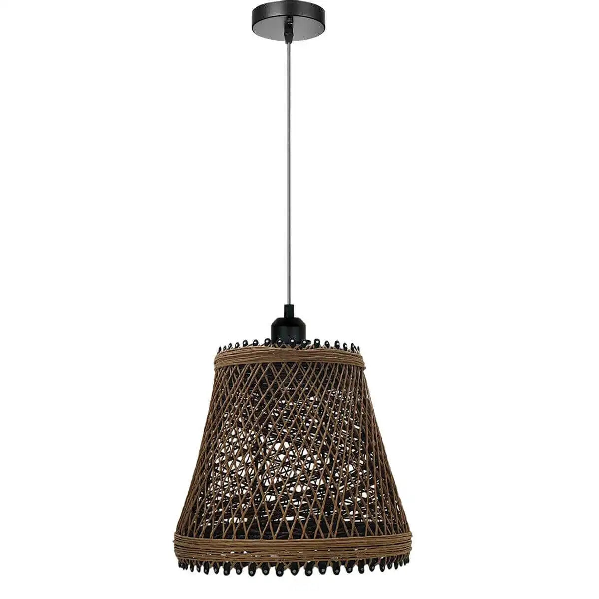 LEDSone Antique Rattan Wicker Ceiling Pendant Light Shade Home & Garden > Lighting > Lighting Fixtures > Ceiling Light Fixtures > Wicker Ceiling Lights > Rattan Ceiling Lights > Pendant Lights > Rattan Lights emmy-jane-boutique.myshopify.com