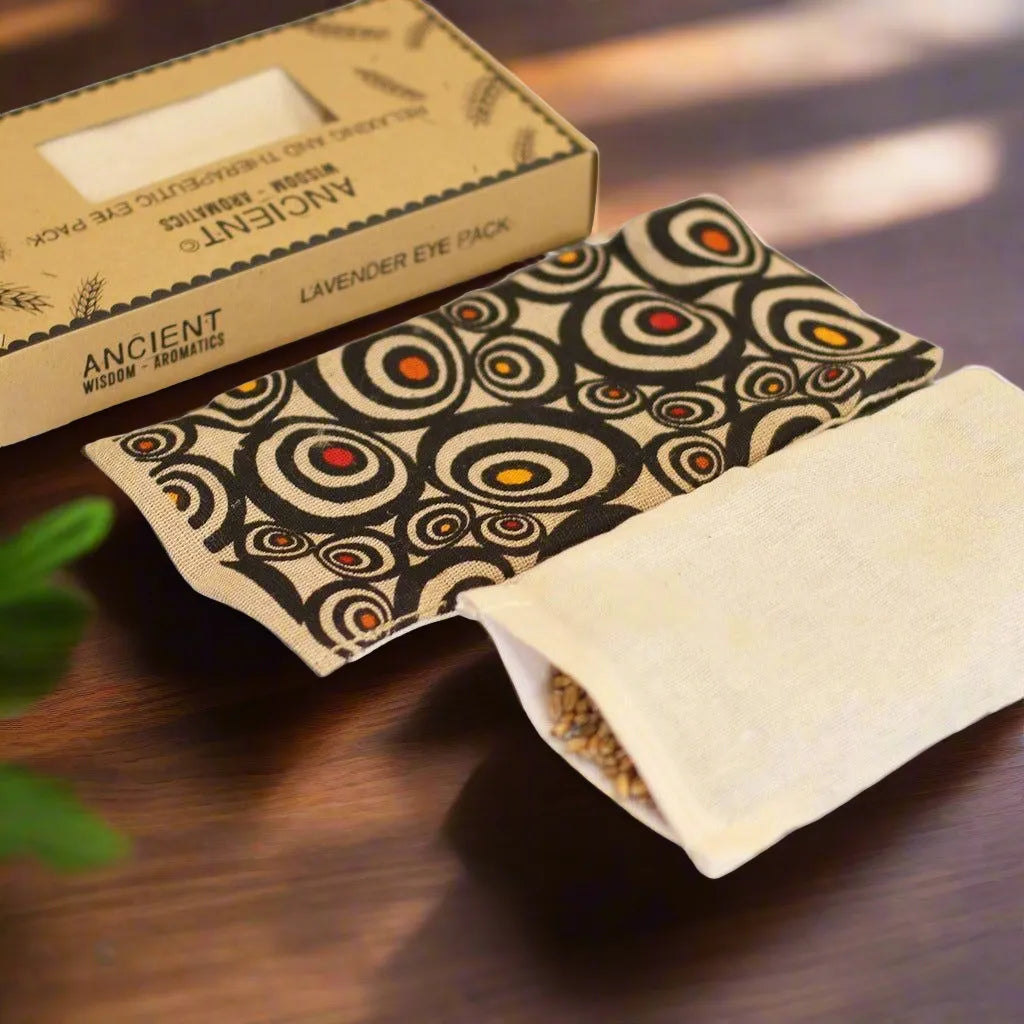 Ancient Wisdom Relaxing Cotton Eye Pillow with Essential Oils in a Gift Box - Lavender & Wheat Health & Beauty > Personal Care > Sleeping Aids > Eye Masks > Eye Pillows > Relaxing Cotton Eye Pillow with Essential Oils in a Gift Box > Lavender Eye Pillows emmy-jane-boutique.myshopify.com