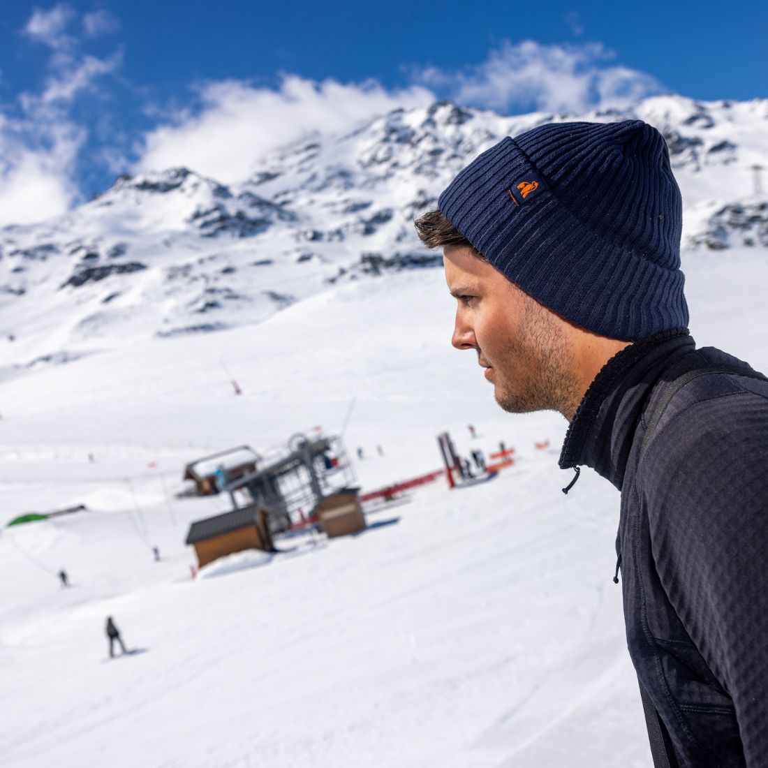 ribbed cotton beanie