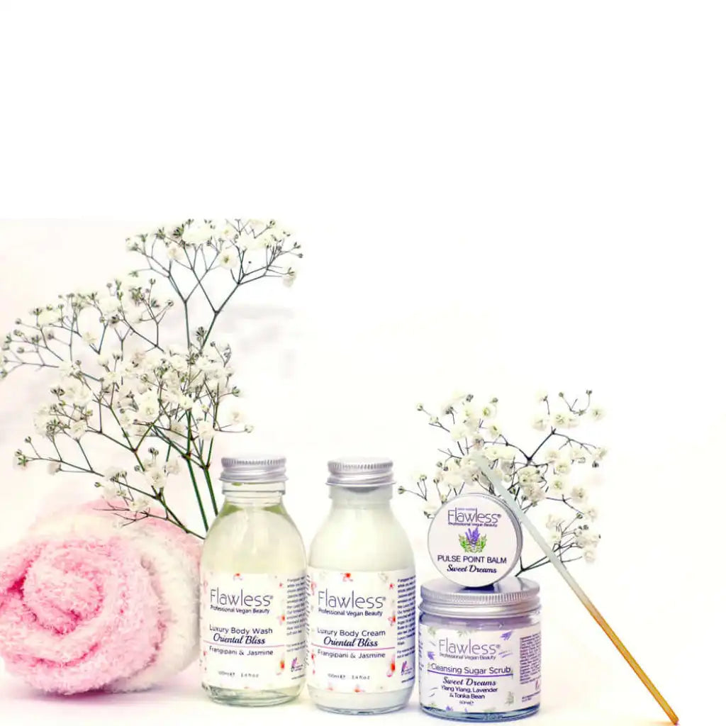 Flawless Mother's Day Pamper Gift Set - Vegan, Cruelty-Free And Plastic Free Health & Beauty > Personal Care > Cosmetics > Bath & Body Gift Baskets >Mother's Day Pamper Gift Set > Vegan Gift Sets > Cruelty-Free Gift Sets > Plastic Free Gift Sets emmy-jane-boutique.myshopify.com