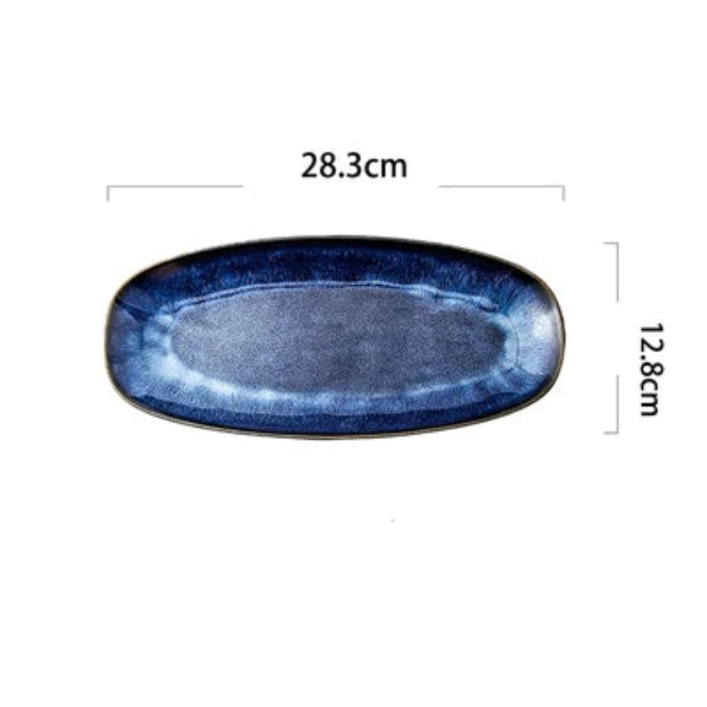 Aiyak Kiln Glazed Oval Plates-4