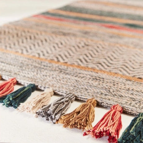 Handmade cotton rug