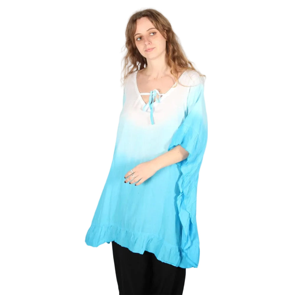loose fit poncho tunic top for women