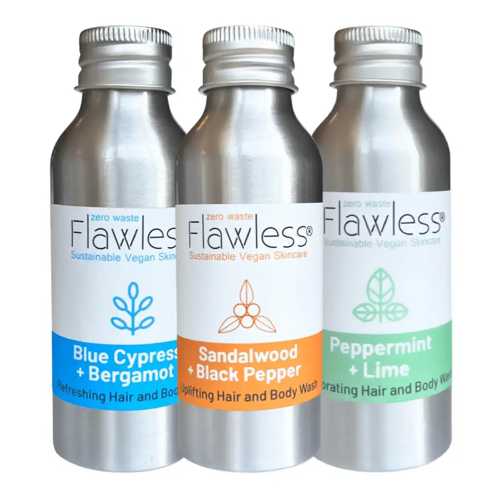 Flawless Men's Hair and Bodywash Eco Gift Set - Zero Waste & Vegan Health & Beauty > Personal Care > Cosmetics > Bath & Body Gift Sets > Eco-Friendly Gift Sets > Men's Hair and Bodywash Eco Gift Set emmy-jane-boutique.myshopify.com