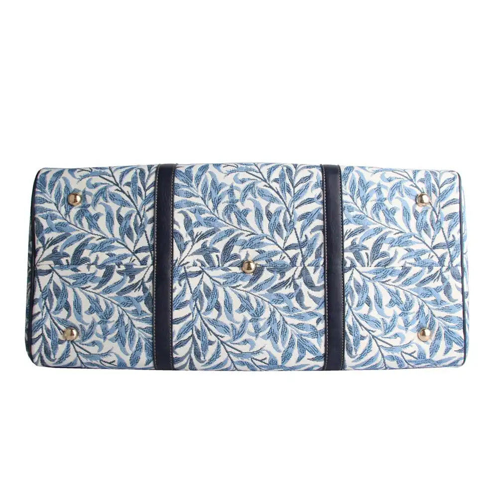 Signare Tapestry William Morris Bag - Willow Bough Duffle Weekend Bag Blue Luggage & Bags > Duffel Bags > Large Holdall > Weekend Bag >William Morris Bag > Willow Bough Duffle Weekend Bag Blue emmy-jane-boutique.myshopify.com