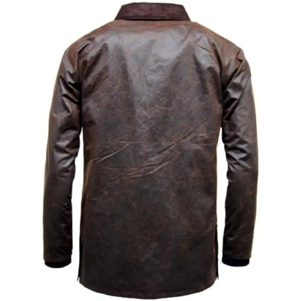Game Antique Wax Jacket - Game Barker Apparel & Accessories > Clothing > Outerwear > Coats & Jackets > Wax Jacket > Game Jacket > Mens Waxed Cotton Coat emmy-jane-boutique.myshopify.com