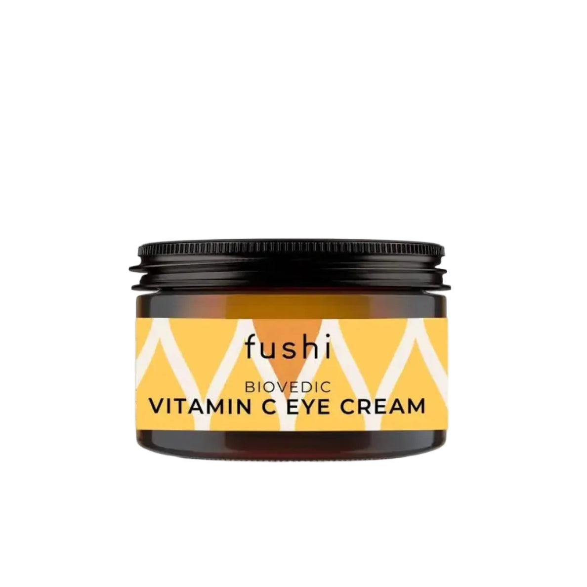 Jar of fushi Vitamin C Eye Cream on a white background